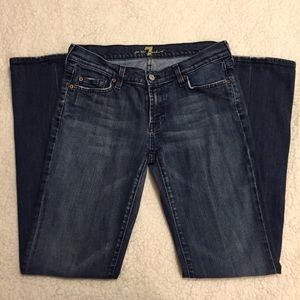 7 For All Mankind Distressed Bootcut Jeans